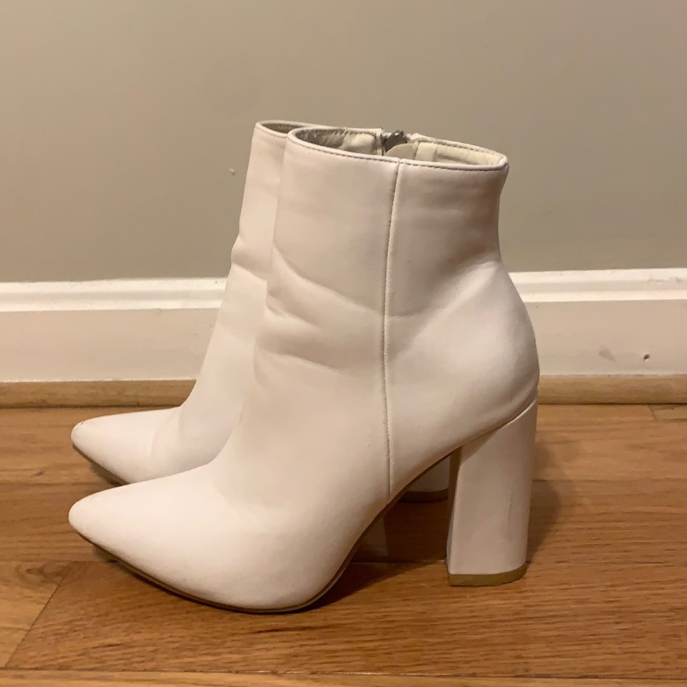 White booties (size 7)